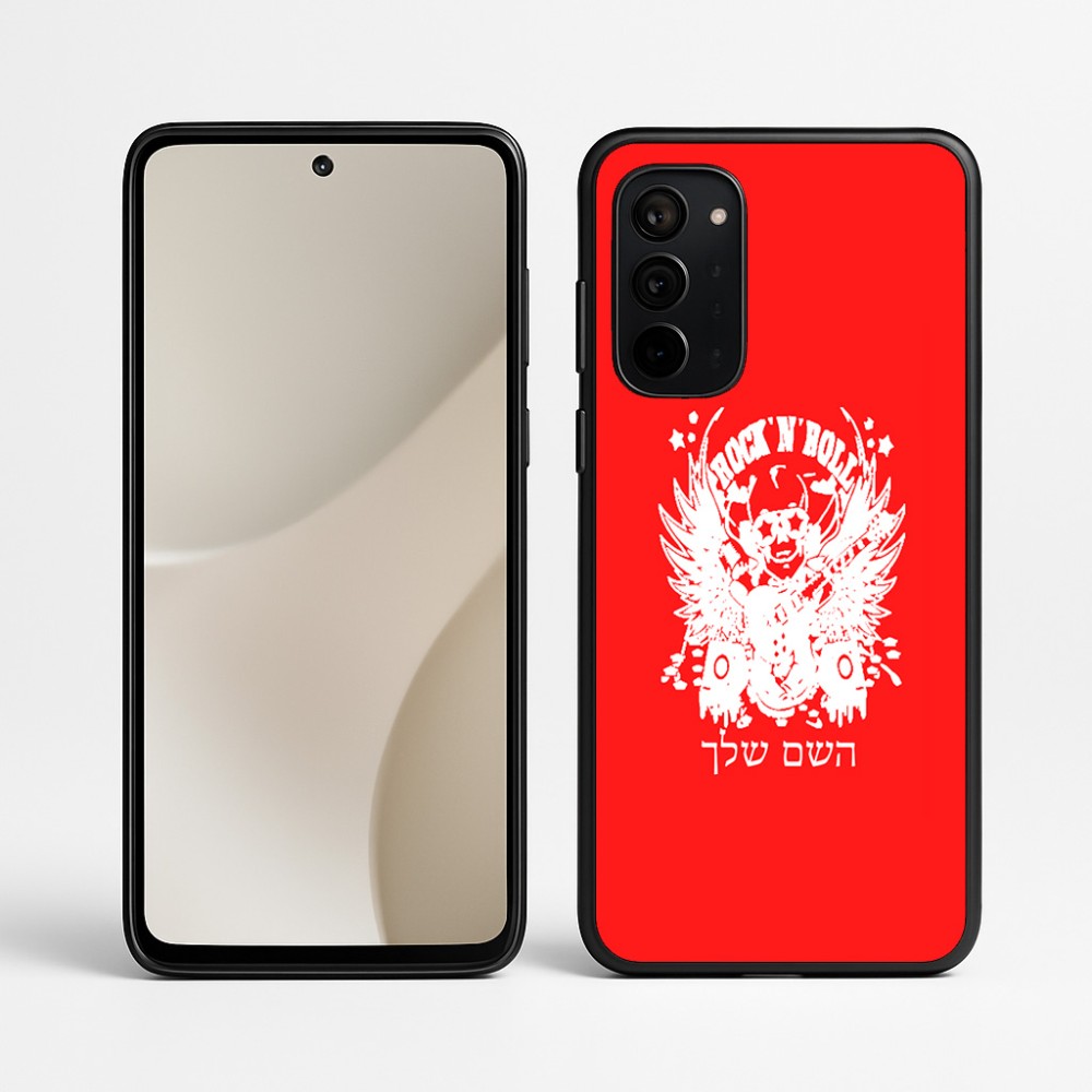 כיסוי בעיצוב אישי עם השם שלך לדגם - Motorola Signature 5G בעיצוב רוקנרול