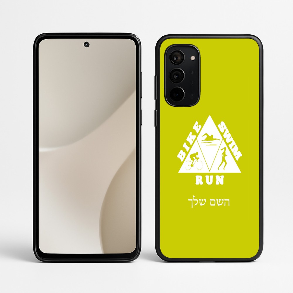 כיסוי בעיצוב אישי עם השם שלך לדגם - Motorola Signature 5G בעיצוב טריאתלון