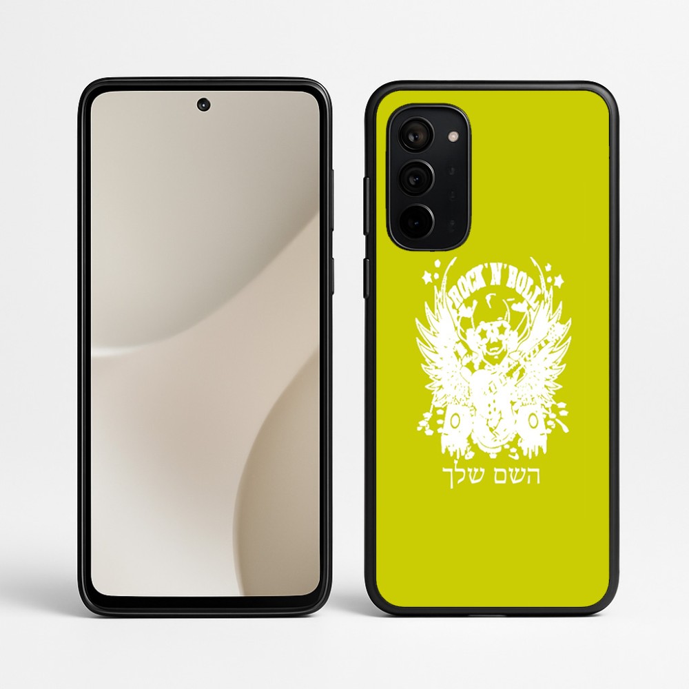 כיסוי בעיצוב אישי עם השם שלך לדגם - Motorola Signature 5G בעיצוב רוקנרול