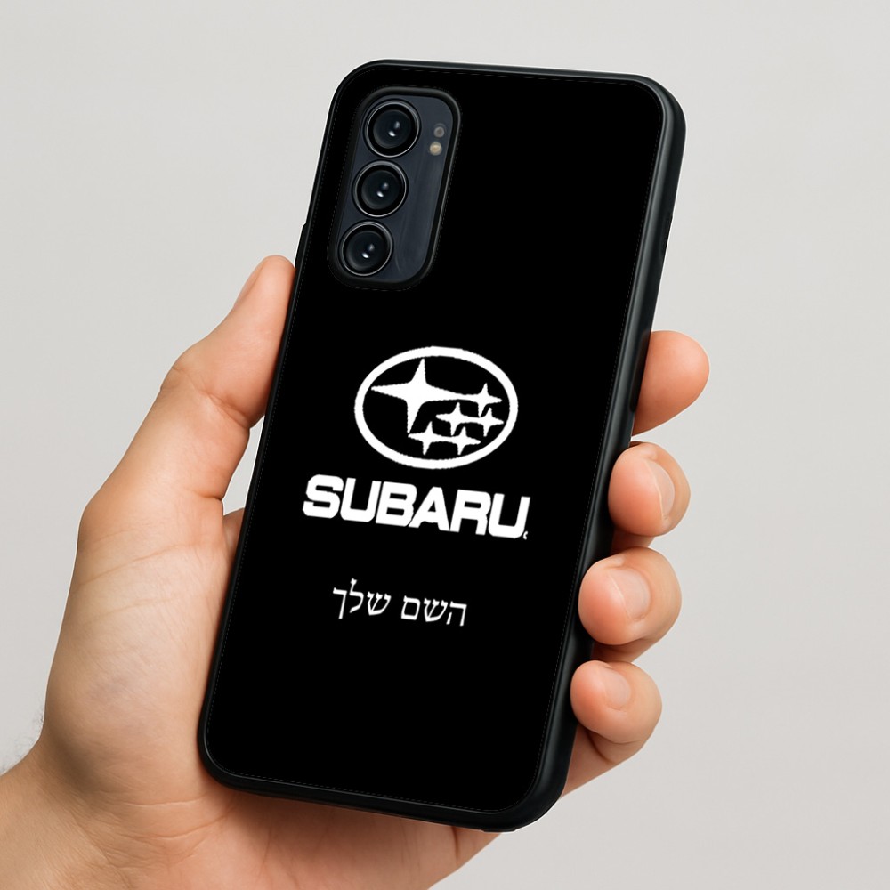 כיסוי בעיצוב אישי עם השם שלך לדגם - Motorola Signature 5G בעיצוב סובארו