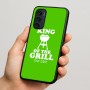 כיסוי בעיצוב אישי עם השם שלך לדגם - Motorola Signature 5G בעיצוב מלך הגריל