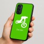 כיסוי בעיצוב אישי עם השם שלך לדגם - Motorola Signature 5G בעיצוב רוכב אופניים