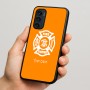 כיסוי בעיצוב אישי עם השם שלך לדגם - Motorola Signature 5G בעיצוב כבאי - תגית