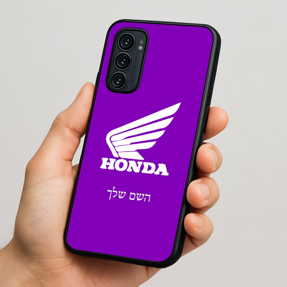 כיסוי בעיצוב אישי עם השם שלך לדגם - Motorola Signature 5G בעיצוב הונדה