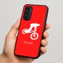 כיסוי בעיצוב אישי עם השם שלך לדגם - Motorola Signature 5G בעיצוב רוכב אופניים