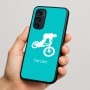 כיסוי בעיצוב אישי עם השם שלך לדגם - Motorola Signature 5G בעיצוב רוכב אופניים