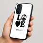 כיסוי בעיצוב אישי עם השם שלך לדגם - Motorola Signature 5G בעיצוב אהבה
