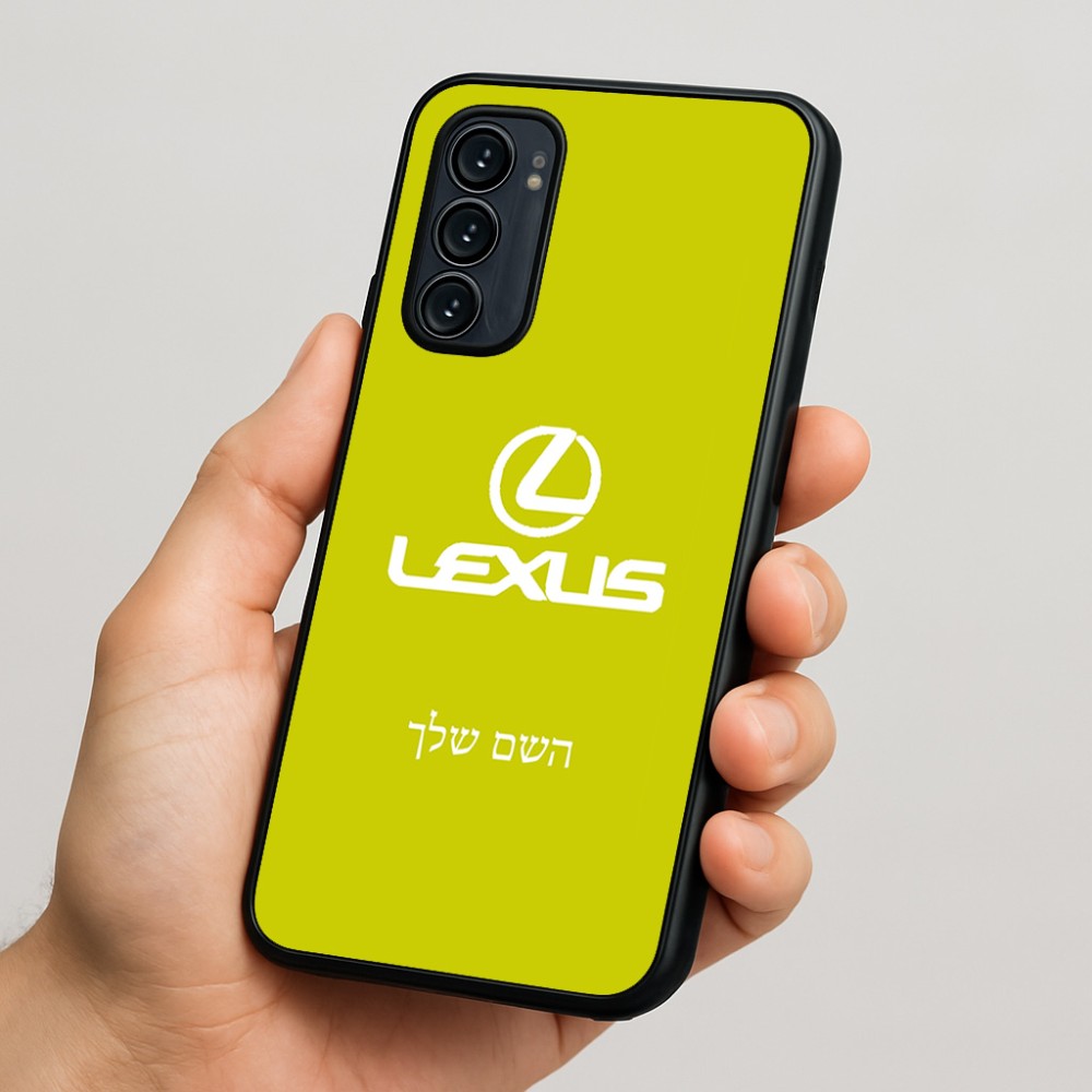 כיסוי בעיצוב אישי עם השם שלך לדגם - Motorola Signature 5G בעיצוב לקסוס