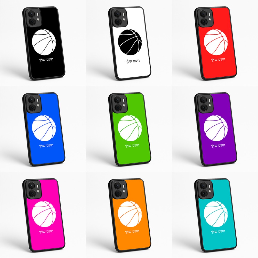 כיסוי בעיצוב אישי עם השם שלך לדגם - Motorola moto X70 Air בעיצוב כדורסל