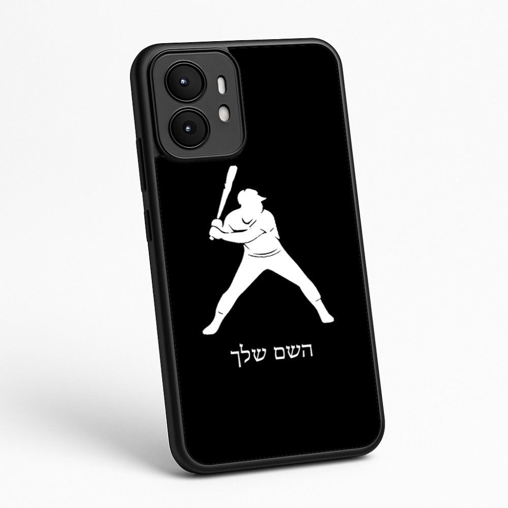 כיסוי בעיצוב אישי עם השם שלך לדגם - Motorola moto X70 Air בעיצוב שחקן בייסבול