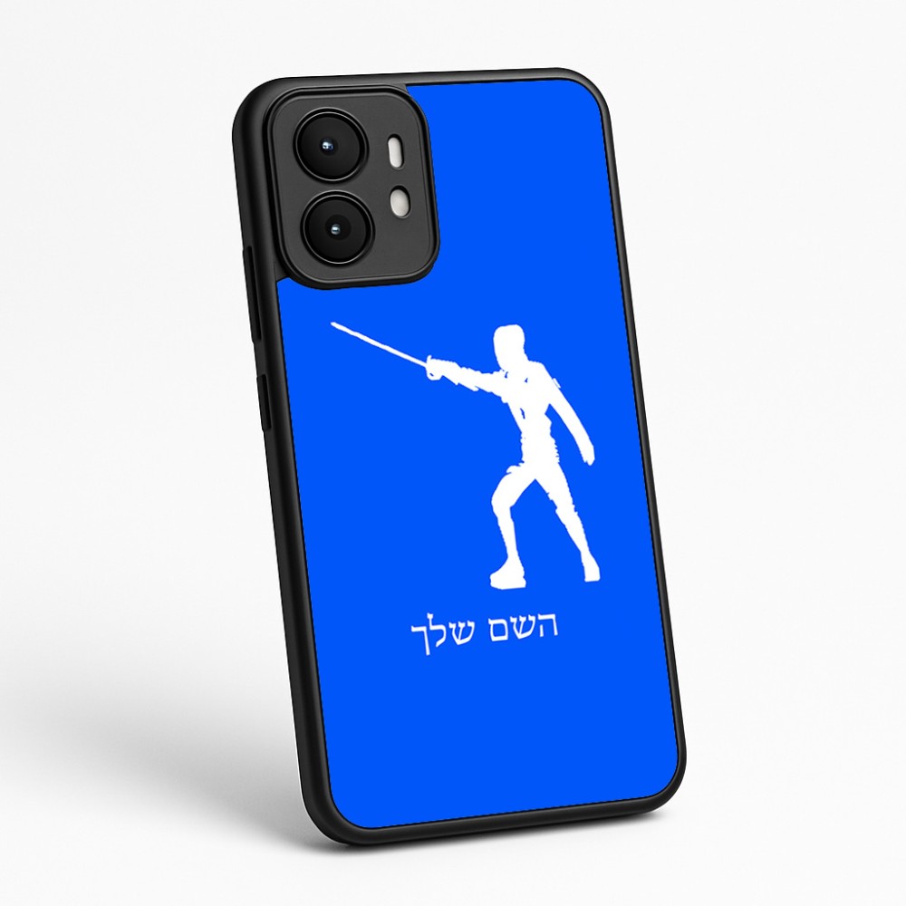 כיסוי בעיצוב אישי עם השם שלך לדגם - Motorola moto X70 Air בעיצוב לוחם סייף