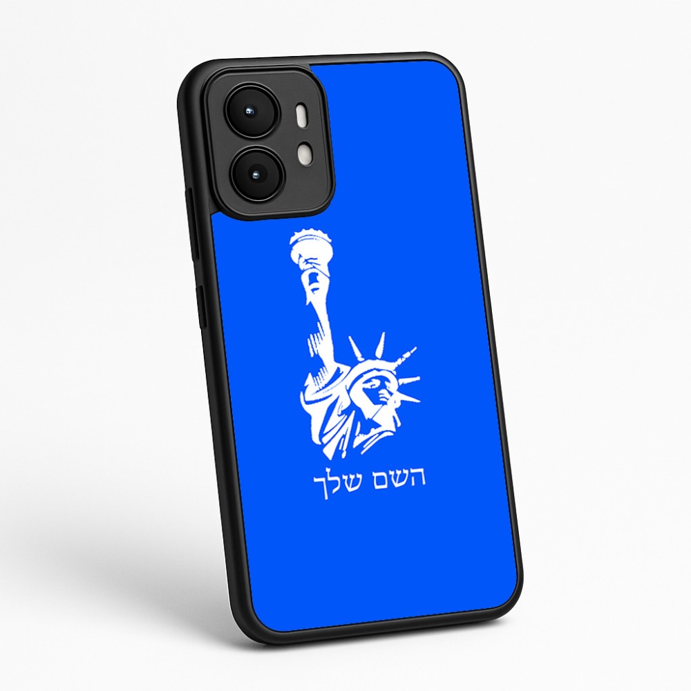 כיסוי בעיצוב אישי עם השם שלך לדגם - Motorola moto X70 Air בעיצוב פסל החירות