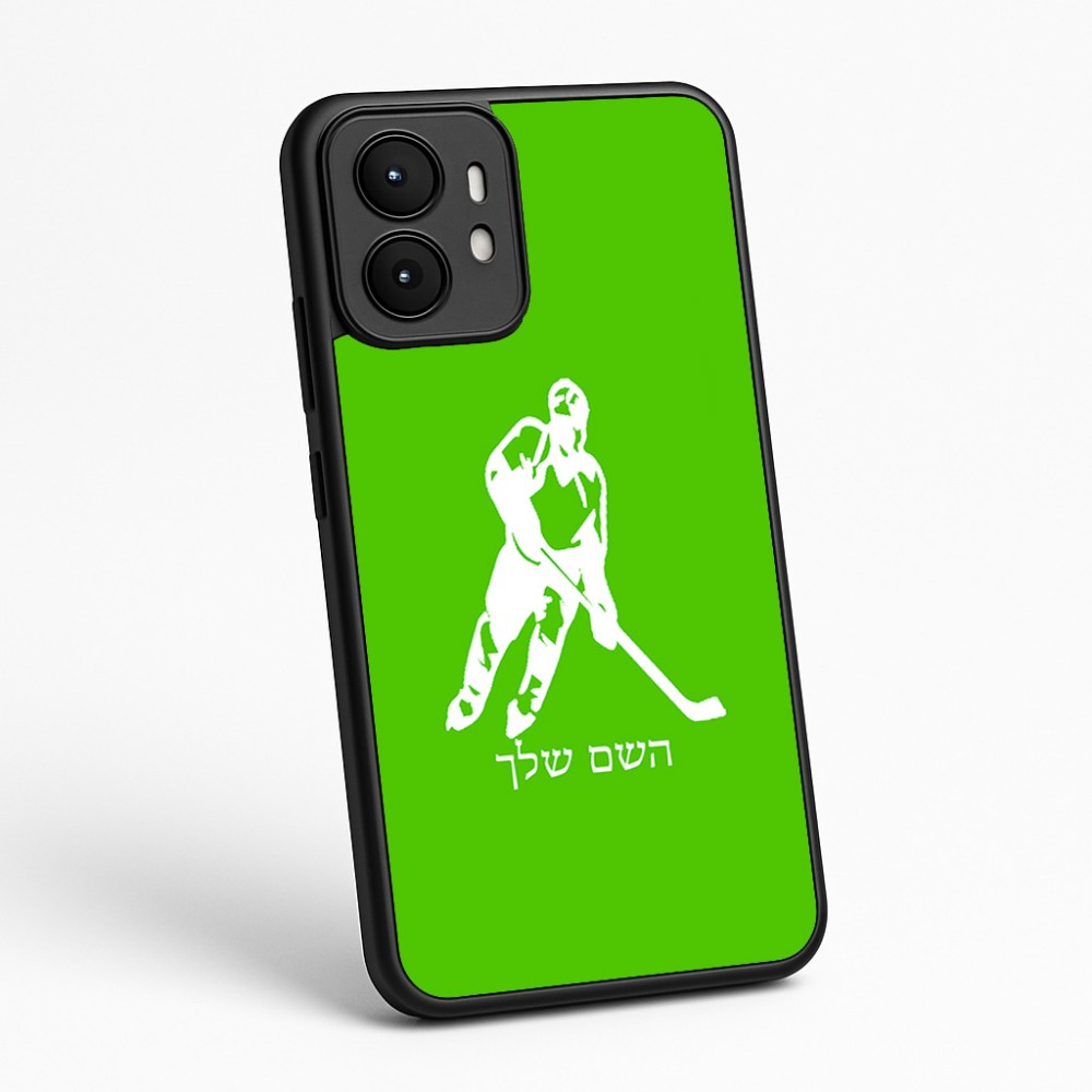 כיסוי בעיצוב אישי עם השם שלך לדגם - Motorola moto X70 Air בעיצוב שחקן הוקי