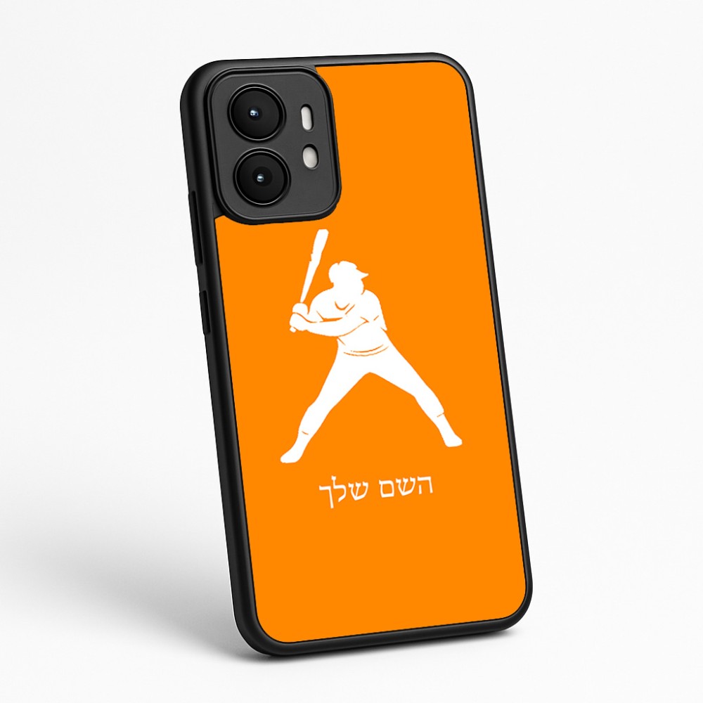 כיסוי בעיצוב אישי עם השם שלך לדגם - Motorola moto X70 Air בעיצוב שחקן בייסבול