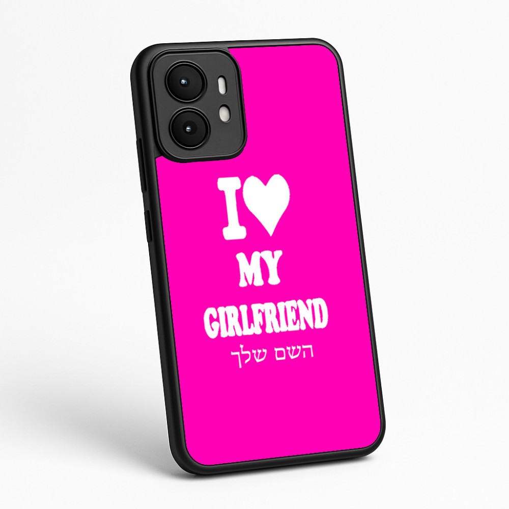 כיסוי בעיצוב אישי עם השם שלך לדגם - Motorola moto X70 Air בעיצוב אוהב את החברה שלי