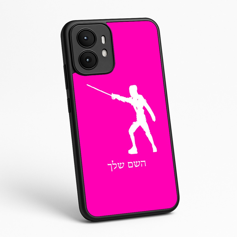 כיסוי בעיצוב אישי עם השם שלך לדגם - Motorola moto X70 Air בעיצוב לוחם סייף