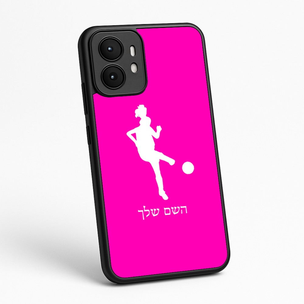 כיסוי בעיצוב אישי עם השם שלך לדגם - Motorola moto X70 Air בעיצוב שחקנית כדורגל - אישה