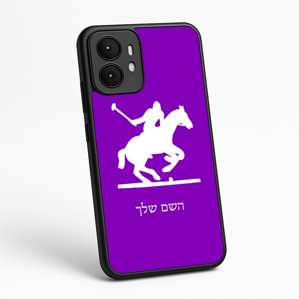 כיסוי בעיצוב אישי עם השם שלך לדגם - Motorola moto X70 Air בעיצוב שחקן פולו - סוס