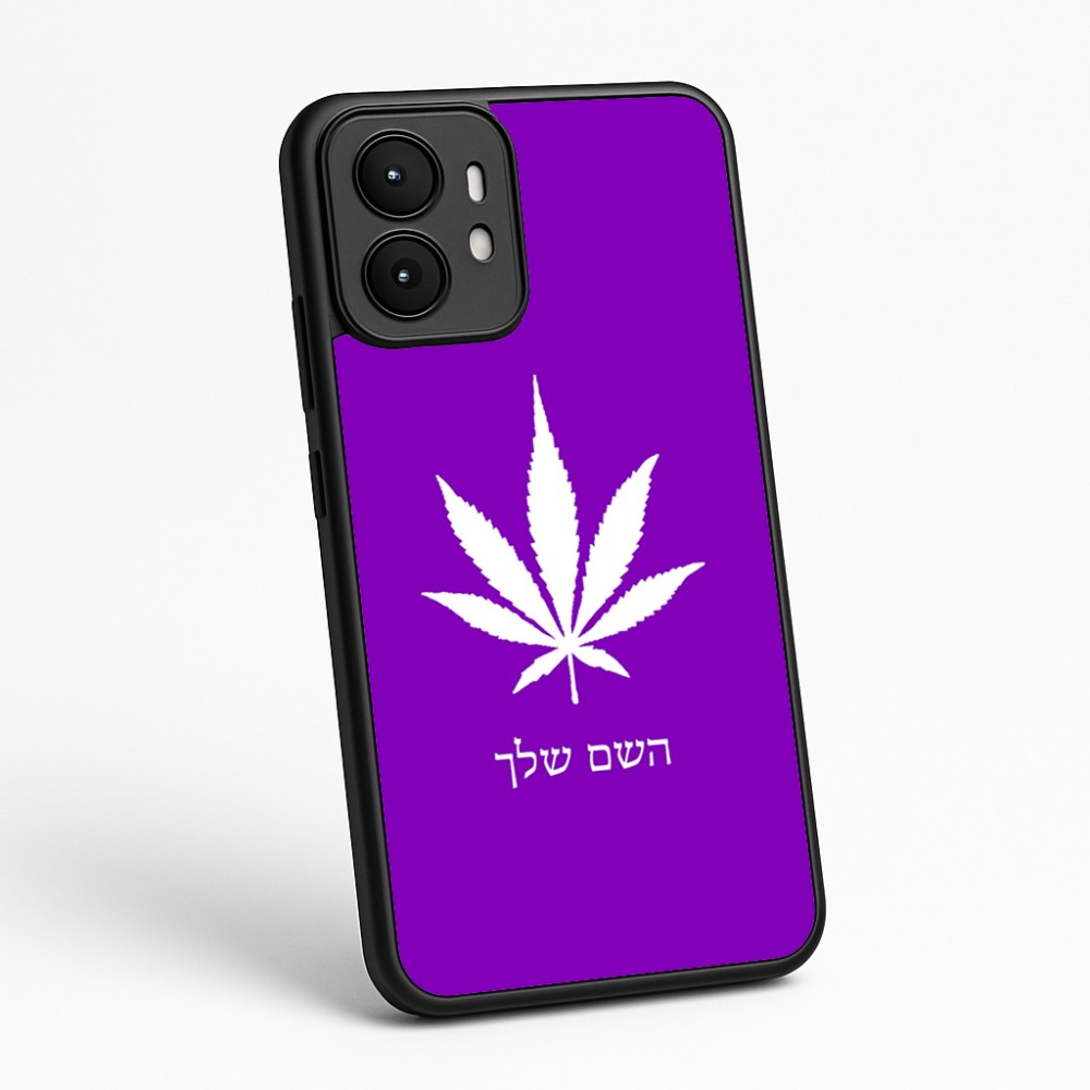 כיסוי בעיצוב אישי עם השם שלך לדגם - Motorola moto X70 Air בעיצוב עלה מריחואנה - גראס
