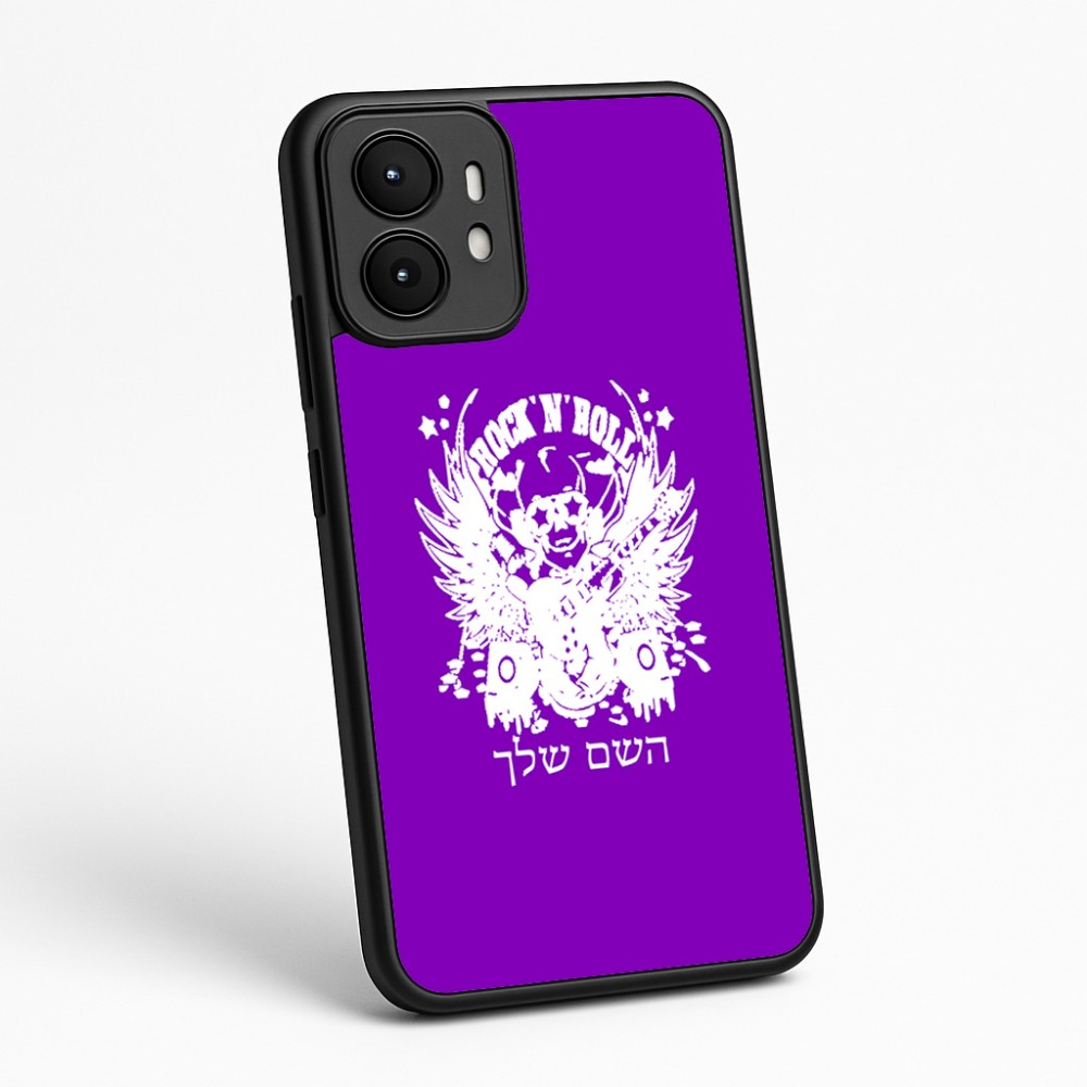 כיסוי בעיצוב אישי עם השם שלך לדגם - Motorola moto X70 Air בעיצוב רוקנרול