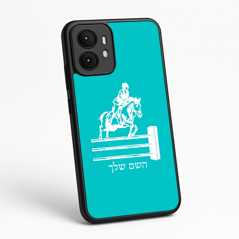 כיסוי בעיצוב אישי עם השם שלך לדגם - Motorola moto X70 Air בעיצוב רוכב סוסים