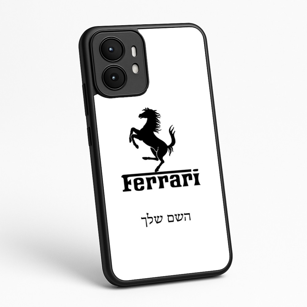 כיסוי בעיצוב אישי עם השם שלך לדגם - Motorola moto X70 Air בעיצוב פרארי