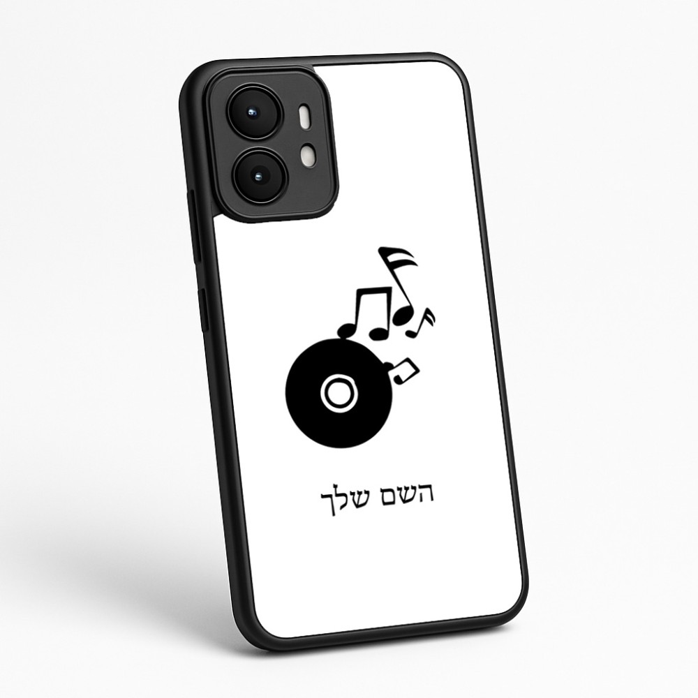 כיסוי בעיצוב אישי עם השם שלך לדגם - Motorola moto X70 Air בעיצוב תקליטור - אזור מוזיקה