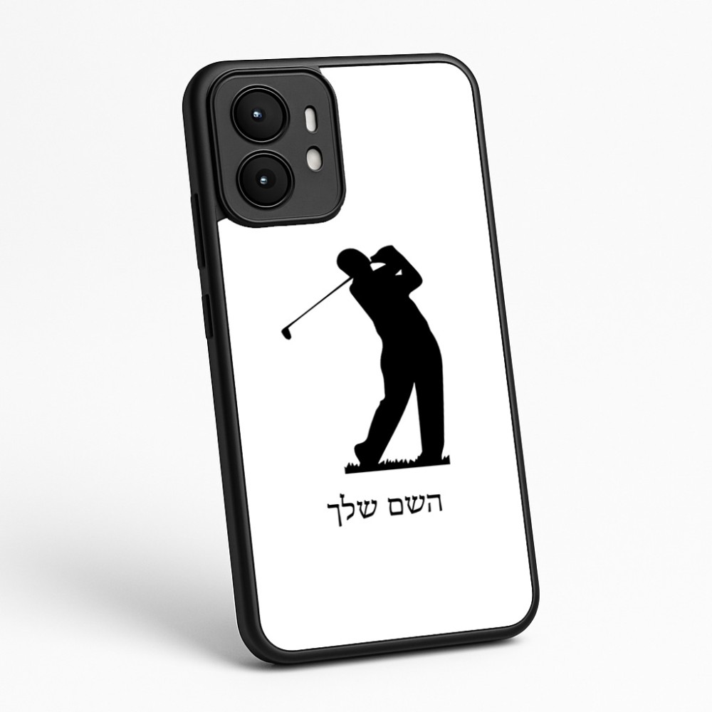 כיסוי בעיצוב אישי עם השם שלך לדגם - Motorola moto X70 Air בעיצוב שחקן גולף