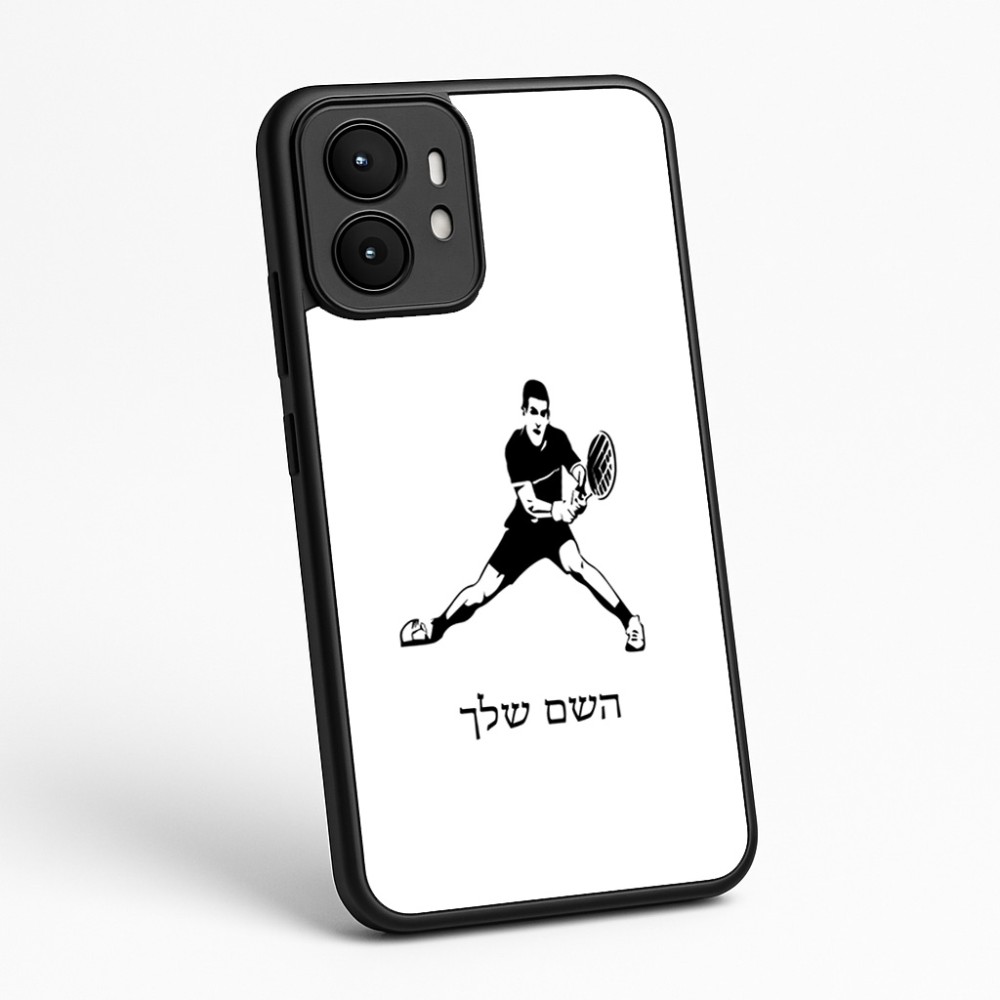 כיסוי בעיצוב אישי עם השם שלך לדגם - Motorola moto X70 Air בעיצוב שחקן טניס