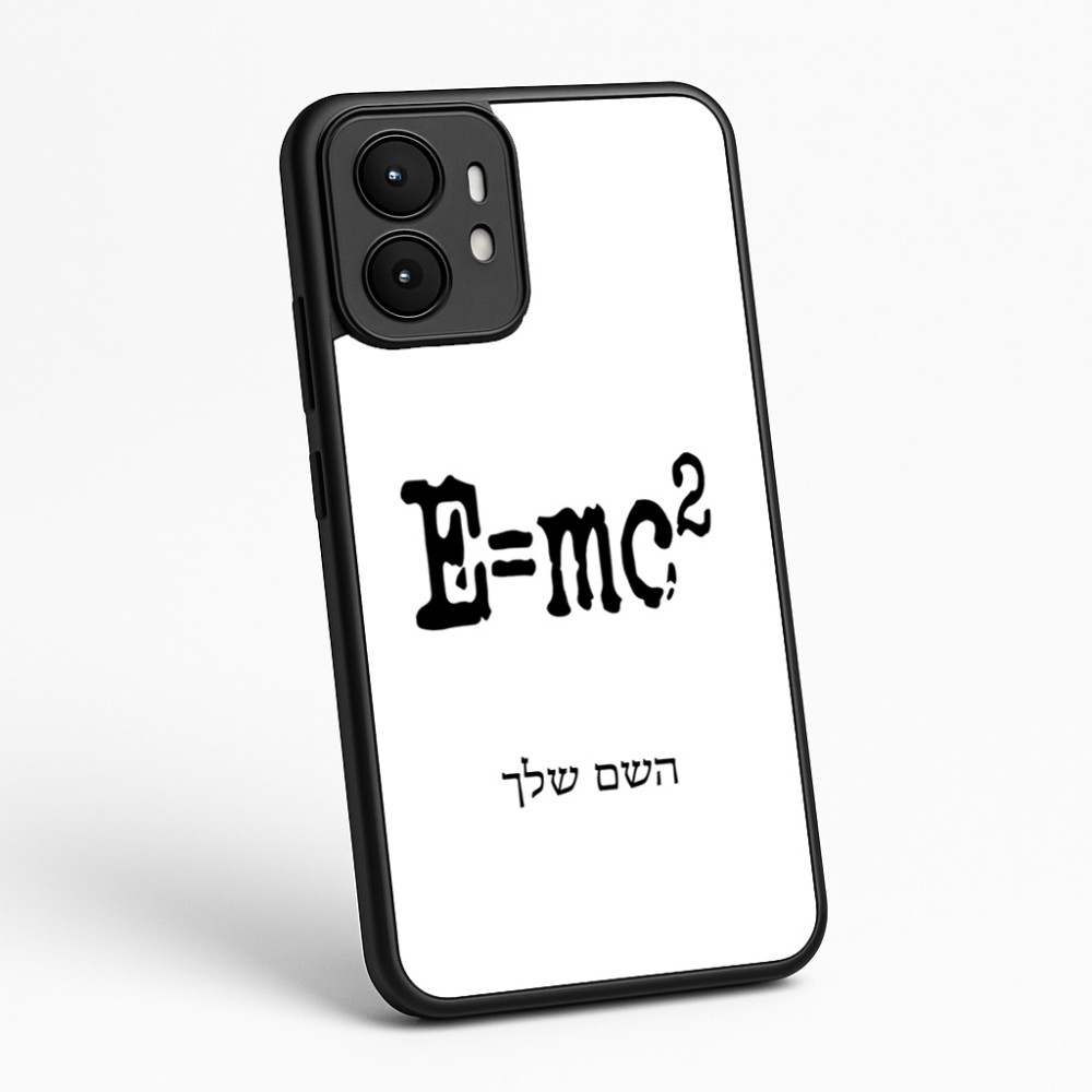 כיסוי בעיצוב אישי עם השם שלך לדגם - Motorola moto X70 Air בעיצוב נוסחת אלברט איינשטיין