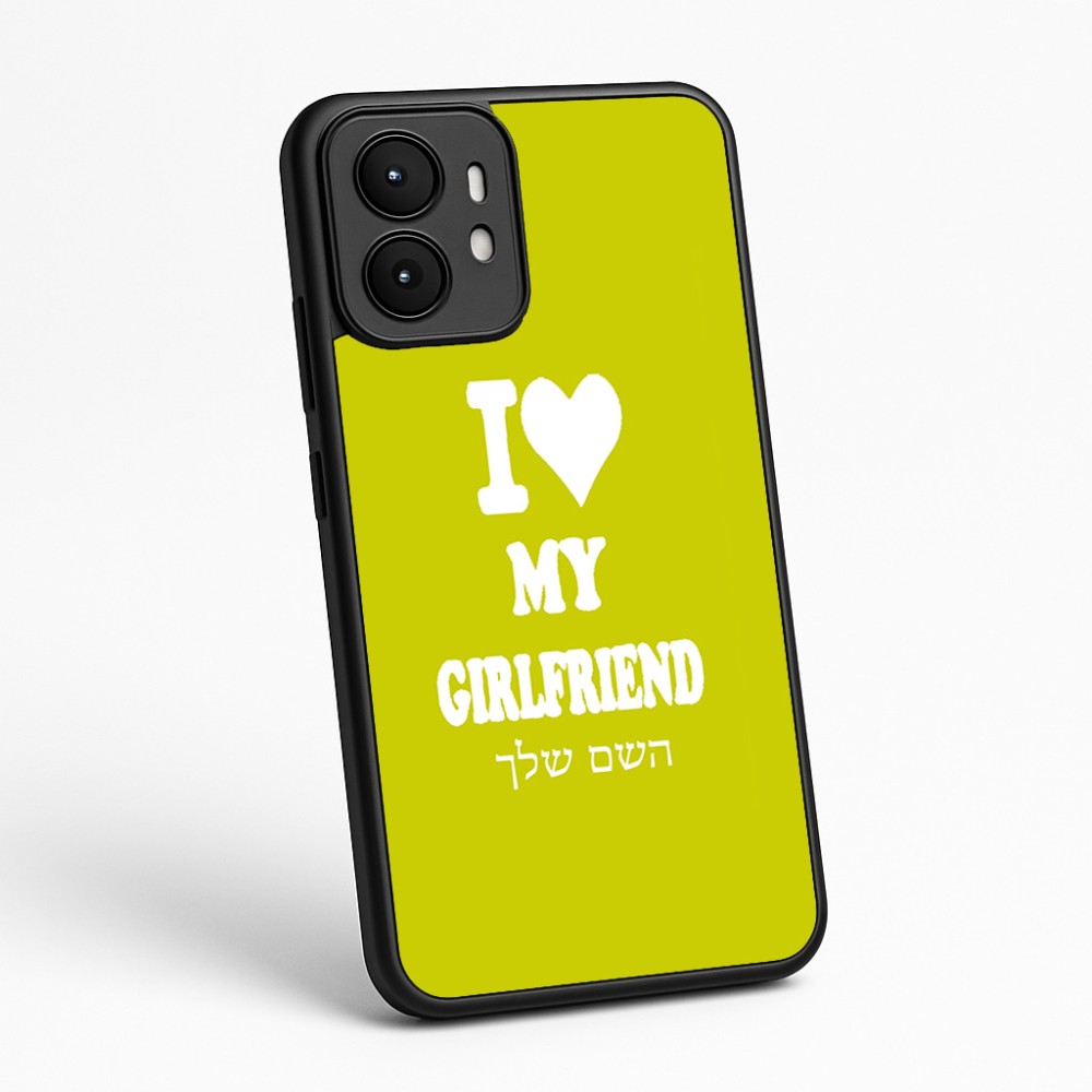 כיסוי בעיצוב אישי עם השם שלך לדגם - Motorola moto X70 Air בעיצוב אוהב את החברה שלי
