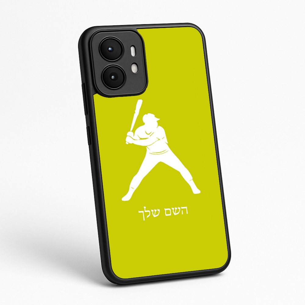 כיסוי בעיצוב אישי עם השם שלך לדגם - Motorola moto X70 Air בעיצוב שחקן בייסבול