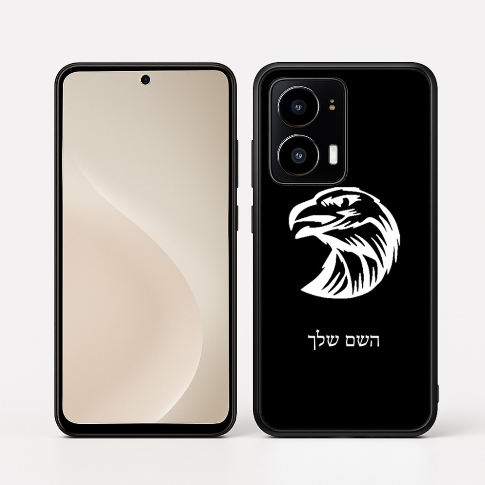 כיסוי בעיצוב אישי עם השם שלך לדגם - Motorola moto X70 Air בעיצוב ראש נשר