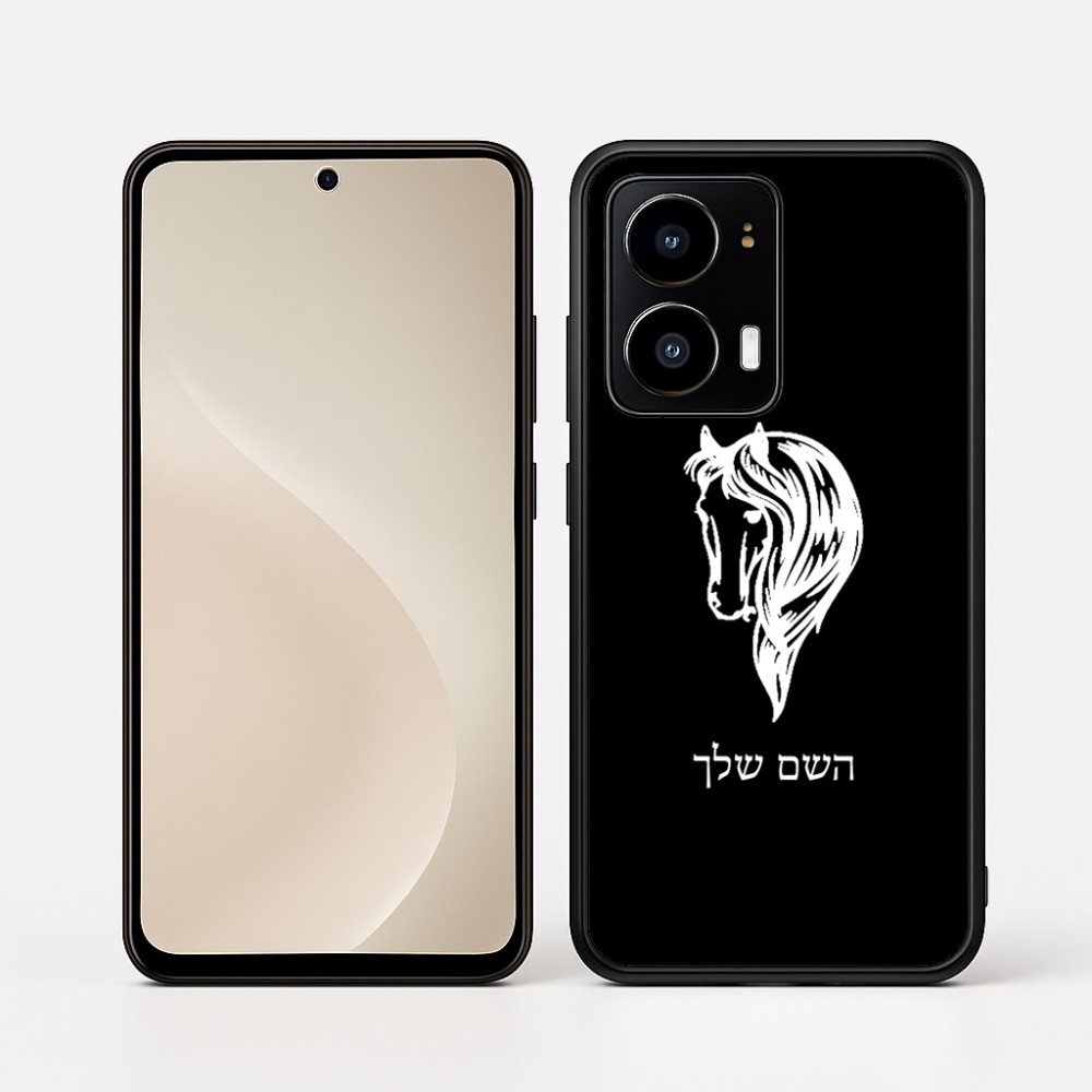 כיסוי בעיצוב אישי עם השם שלך לדגם - Motorola moto X70 Air בעיצוב ראש סוס