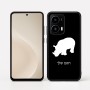 כיסוי בעיצוב אישי עם השם שלך לדגם - Motorola moto X70 Air בעיצוב קרנף