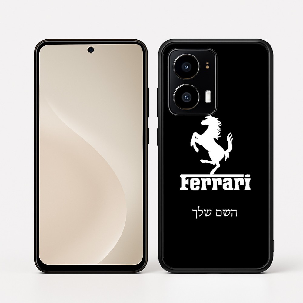 כיסוי בעיצוב אישי עם השם שלך לדגם - Motorola moto X70 Air בעיצוב פרארי