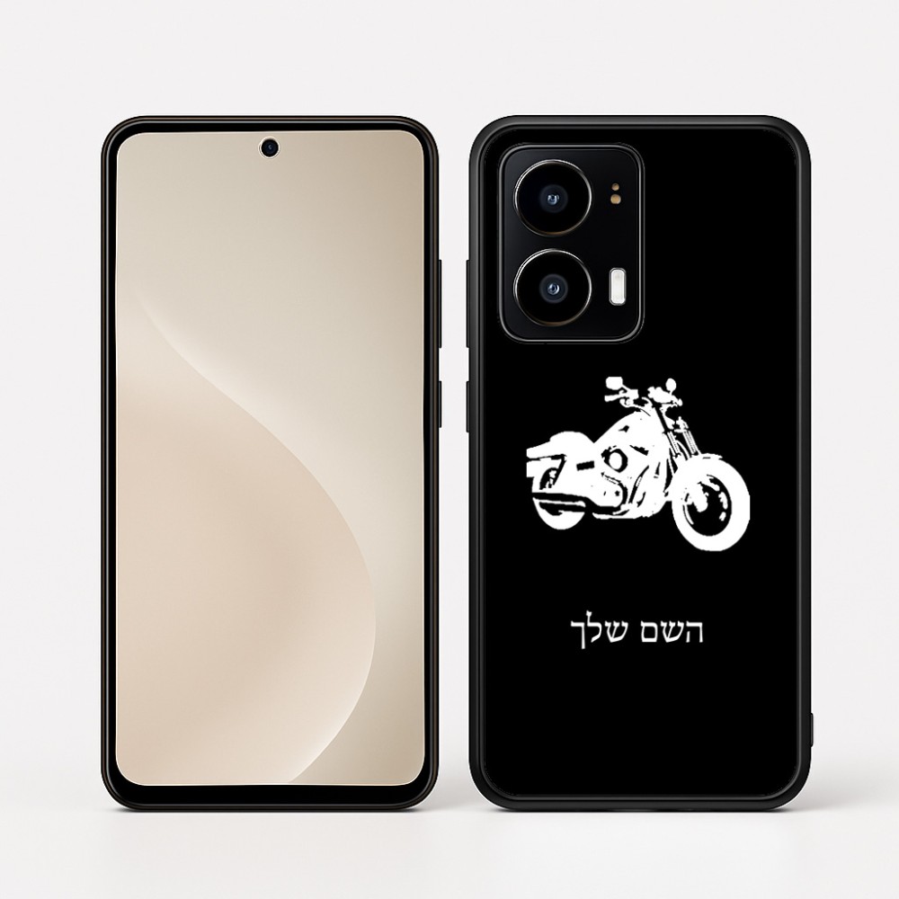כיסוי בעיצוב אישי עם השם שלך לדגם - Motorola moto X70 Air בעיצוב הארלי-דיווידסון
