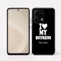 כיסוי בעיצוב אישי עם השם שלך לדגם - Motorola moto X70 Air בעיצוב אוהבת את החבר שלי