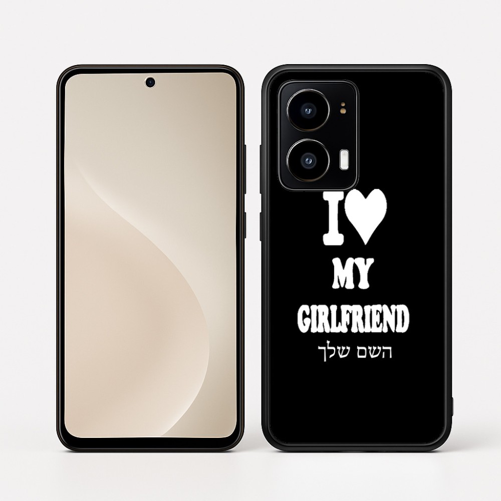כיסוי בעיצוב אישי עם השם שלך לדגם - Motorola moto X70 Air בעיצוב אוהב את החברה שלי