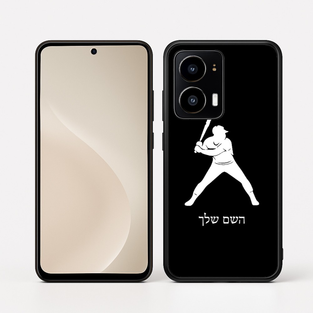 כיסוי בעיצוב אישי עם השם שלך לדגם - Motorola moto X70 Air בעיצוב שחקן בייסבול
