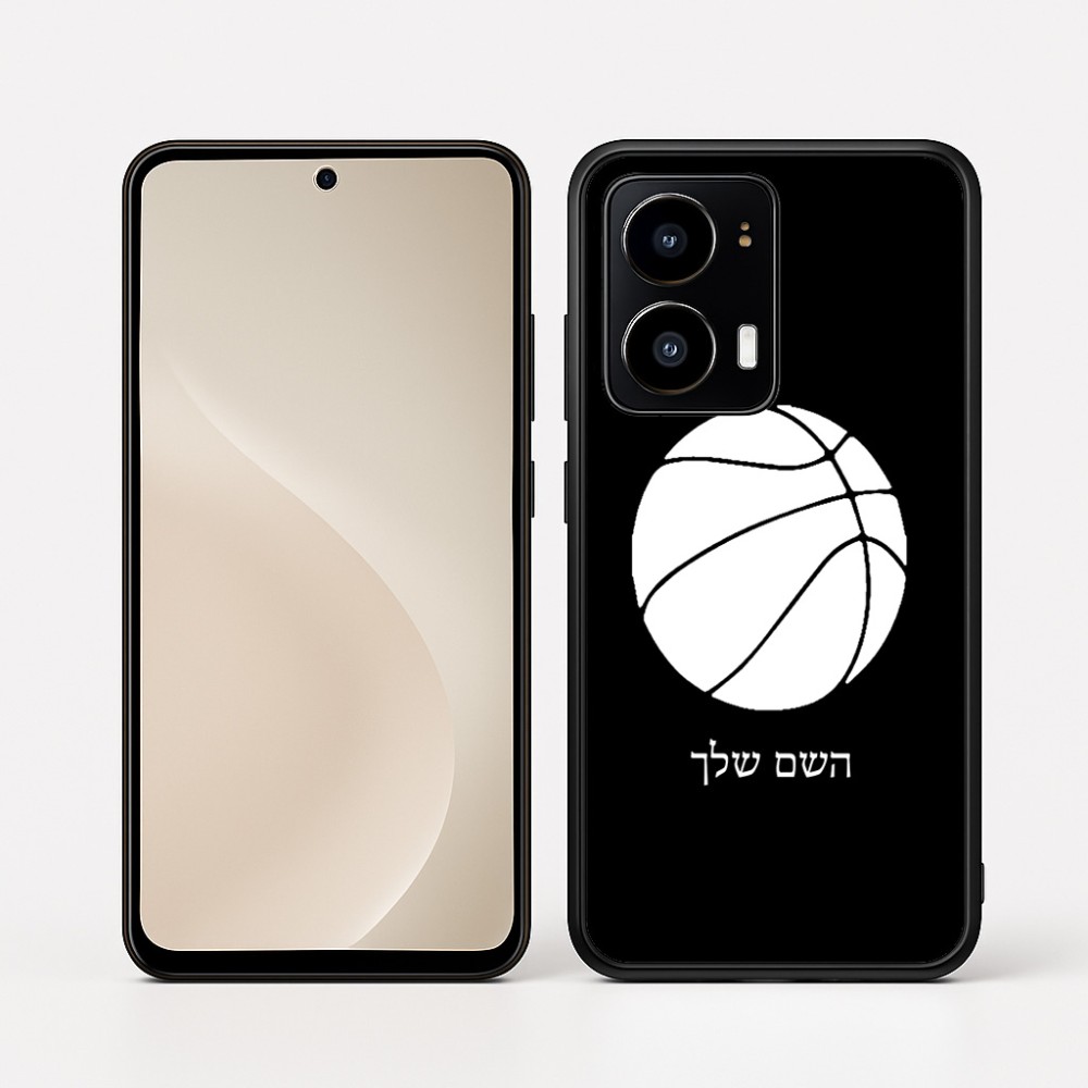 כיסוי בעיצוב אישי עם השם שלך לדגם - Motorola moto X70 Air בעיצוב כדורסל