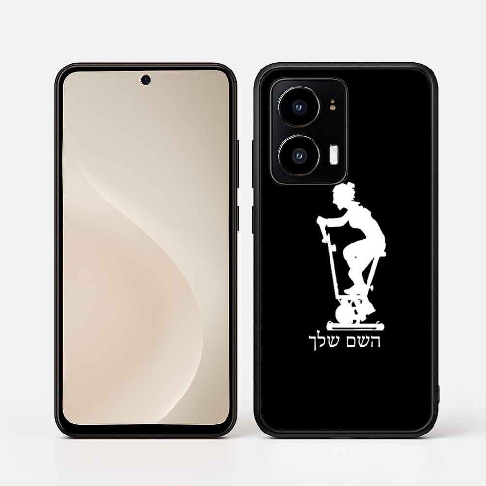 כיסוי בעיצוב אישי עם השם שלך לדגם - Motorola moto X70 Air בעיצוב אימון ספינינג - אישה