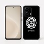 כיסוי בעיצוב אישי עם השם שלך לדגם - Motorola moto X70 Air בעיצוב כבאי - תגית