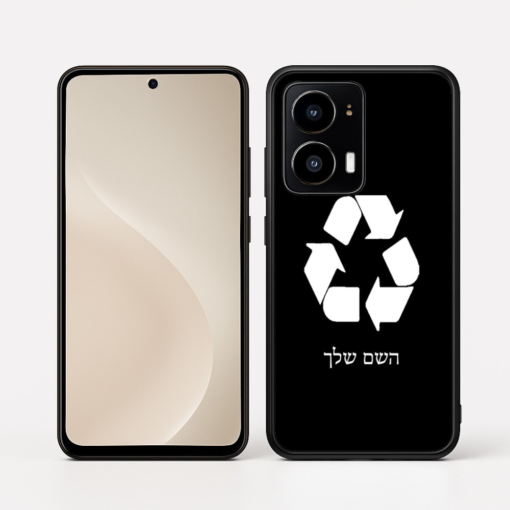 כיסוי בעיצוב אישי עם השם שלך לדגם - Motorola moto X70 Air בעיצוב למחזר