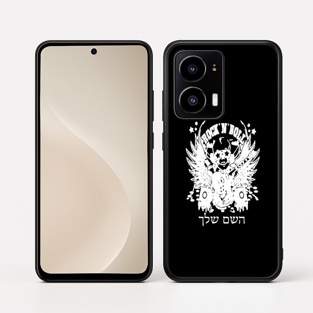 כיסוי בעיצוב אישי עם השם שלך לדגם - Motorola moto X70 Air בעיצוב רוקנרול