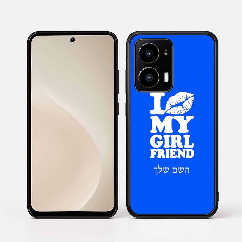 כיסוי בעיצוב אישי עם השם שלך לדגם - Motorola moto X70 Air בעיצוב לנשק את החברה שלי