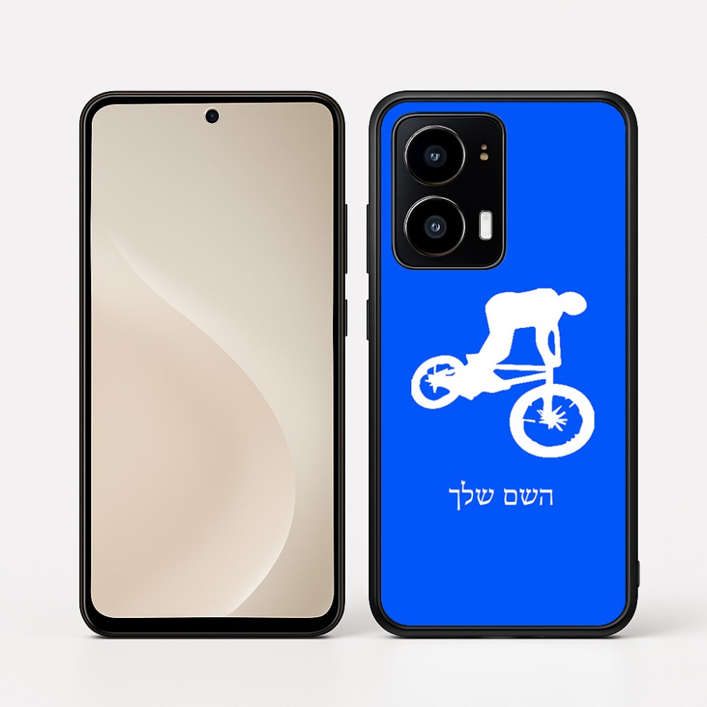 כיסוי בעיצוב אישי עם השם שלך לדגם - Motorola moto X70 Air בעיצוב רוכב אופניים