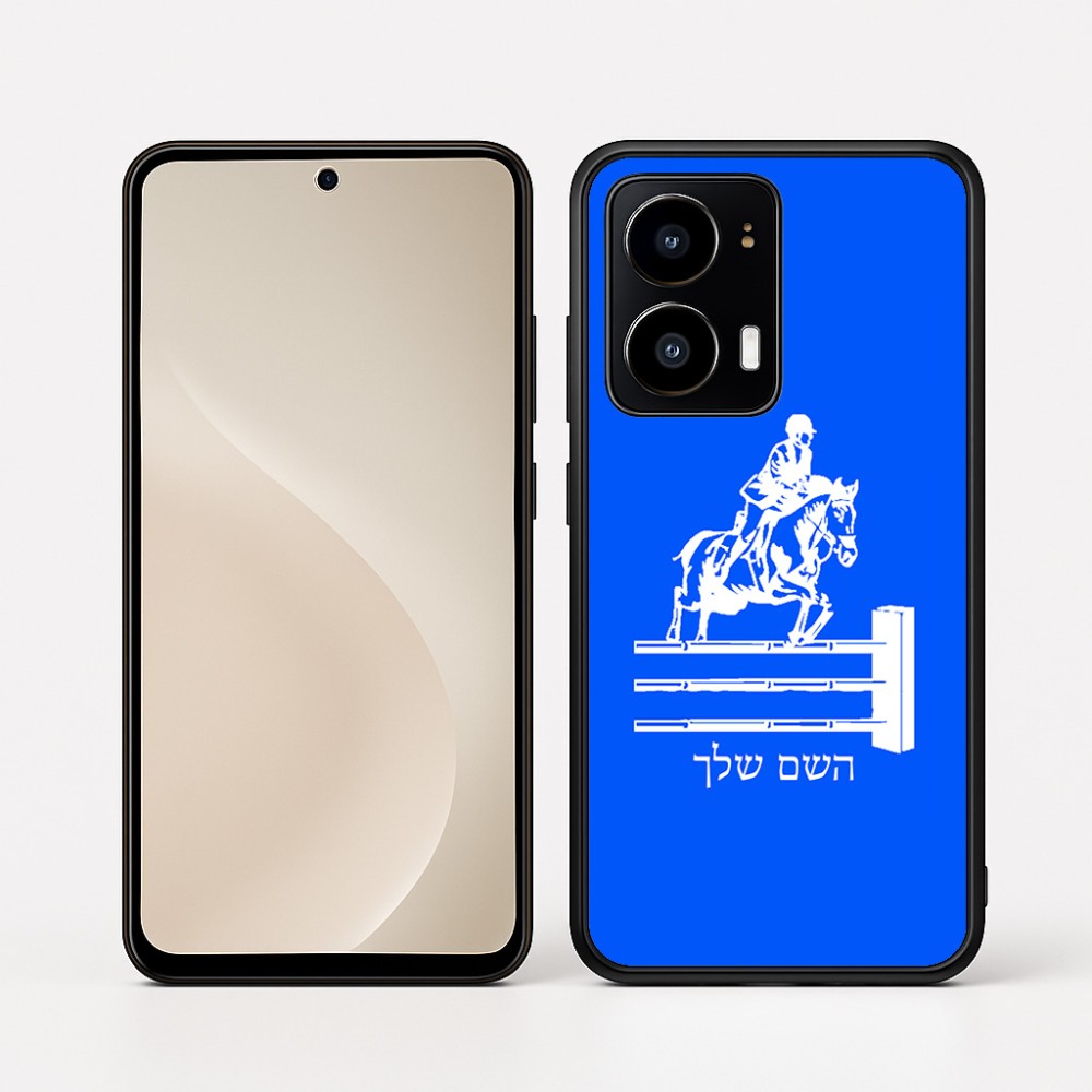 כיסוי בעיצוב אישי עם השם שלך לדגם - Motorola moto X70 Air בעיצוב רוכב סוסים