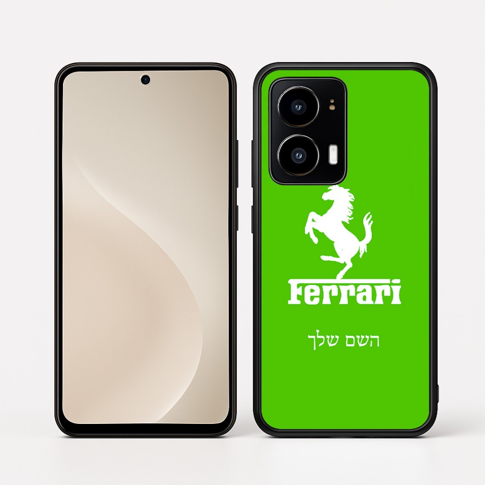 כיסוי בעיצוב אישי עם השם שלך לדגם - Motorola moto X70 Air בעיצוב פרארי