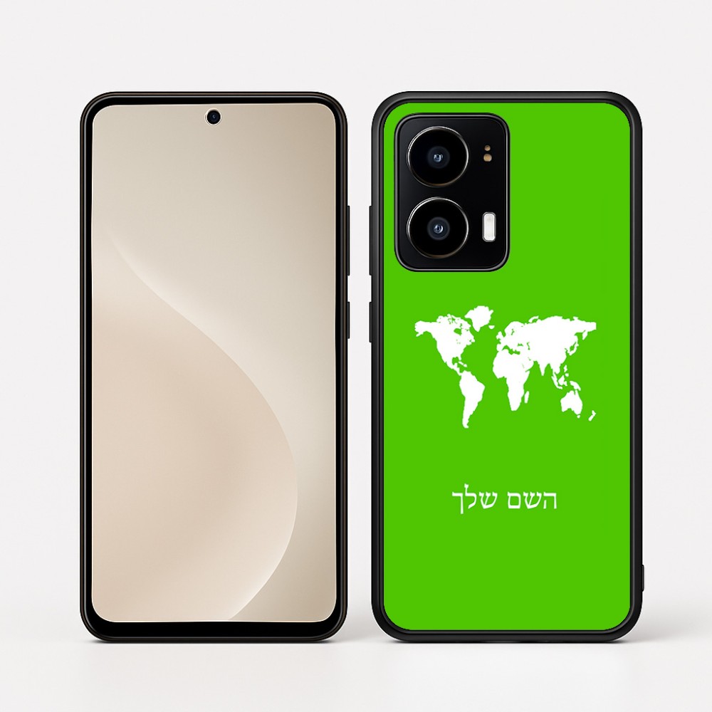 כיסוי בעיצוב אישי עם השם שלך לדגם - Motorola moto X70 Air בעיצוב מפת העולם